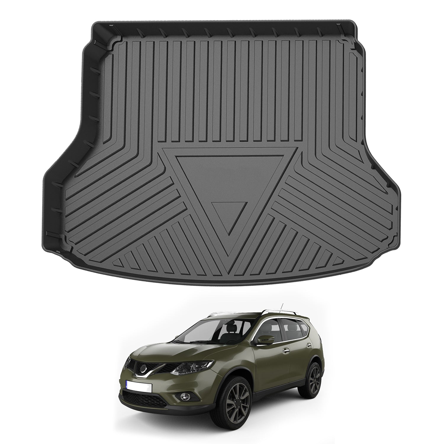 Nissan X-Trail T32 (2014-2022) Boot Liner - Custom Fit Cargo Trunk Mat - Waterproof & Non-Slip Protection for SUV Interior - Perfect for Road Trips, Camping & Daily Use