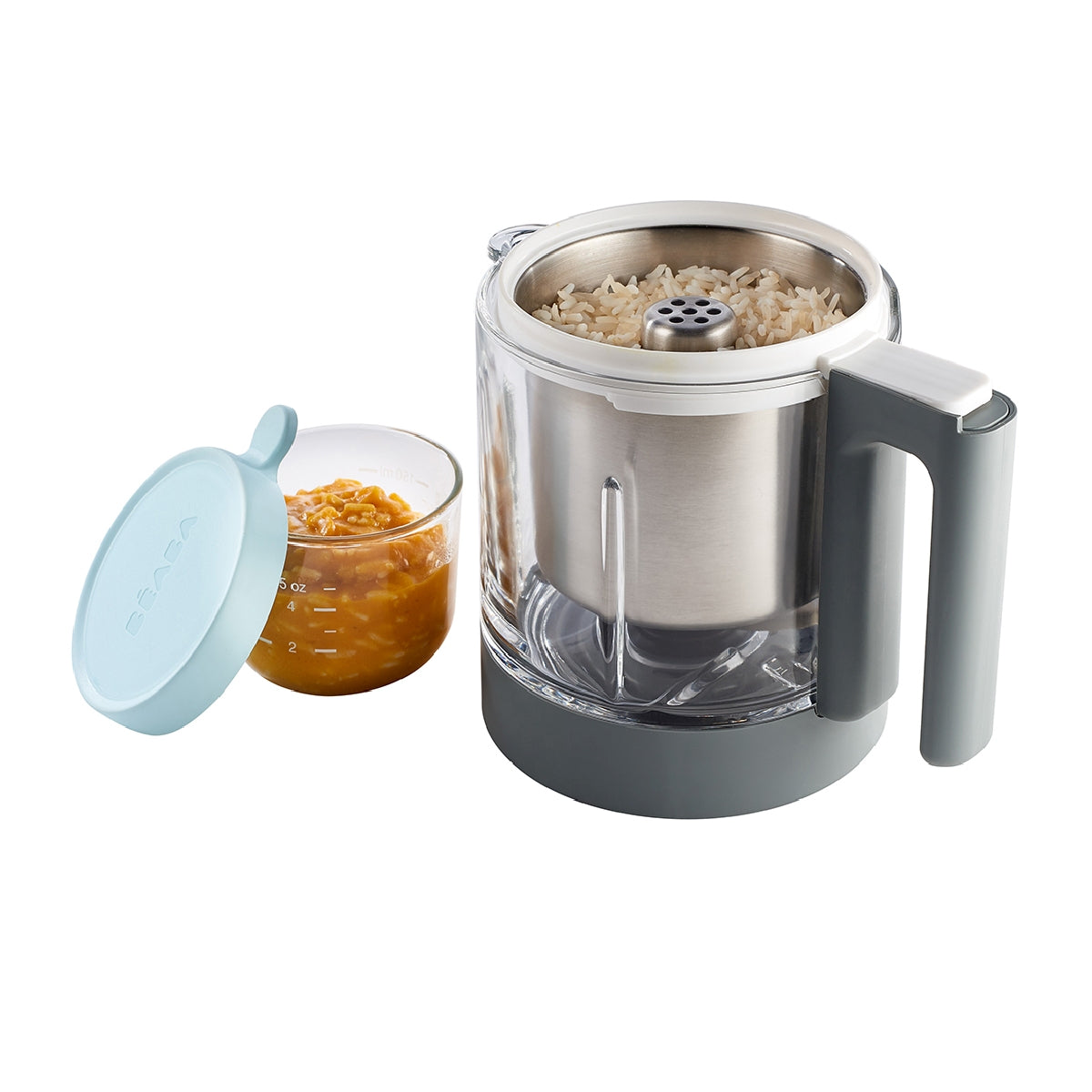 Beaba Babycook NEO Baby Food Maker with Rice & Noodle Steamer Basket | Healthy Homemade Purees & Meals | Perfect for Infants & Toddlers | Ideal for Daycare, Travel & Home Cooking