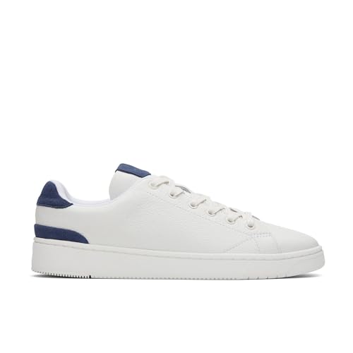 Bright White Cadet Blue Leather
