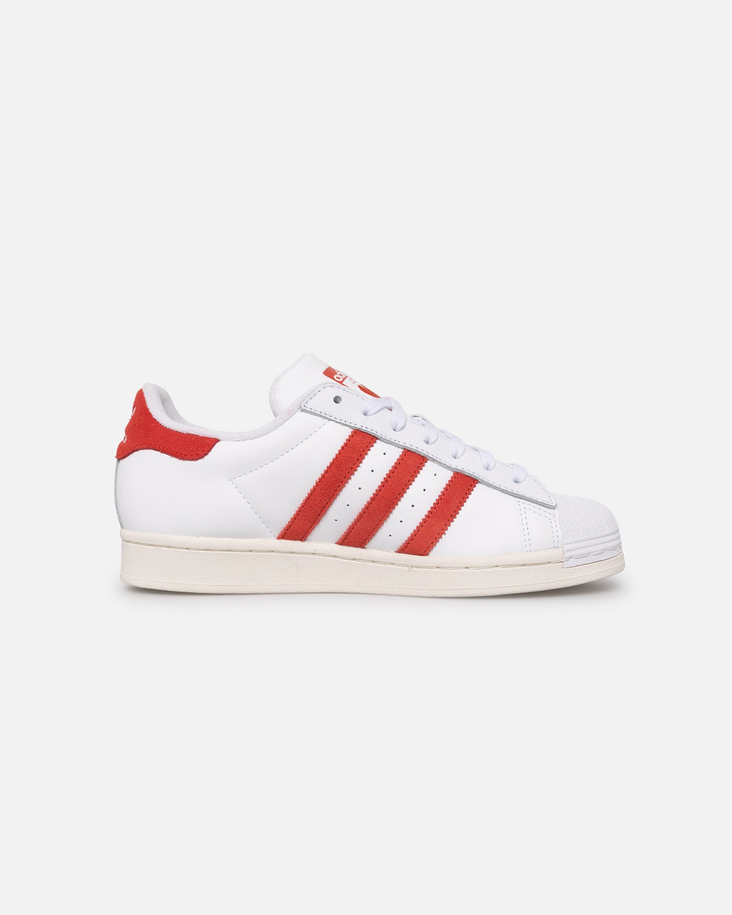 Adidas Women's Superstar Sneakers White/Red - Classic Casual Shoes for Women | Perfect for Everyday Wear, Gym & Street Style