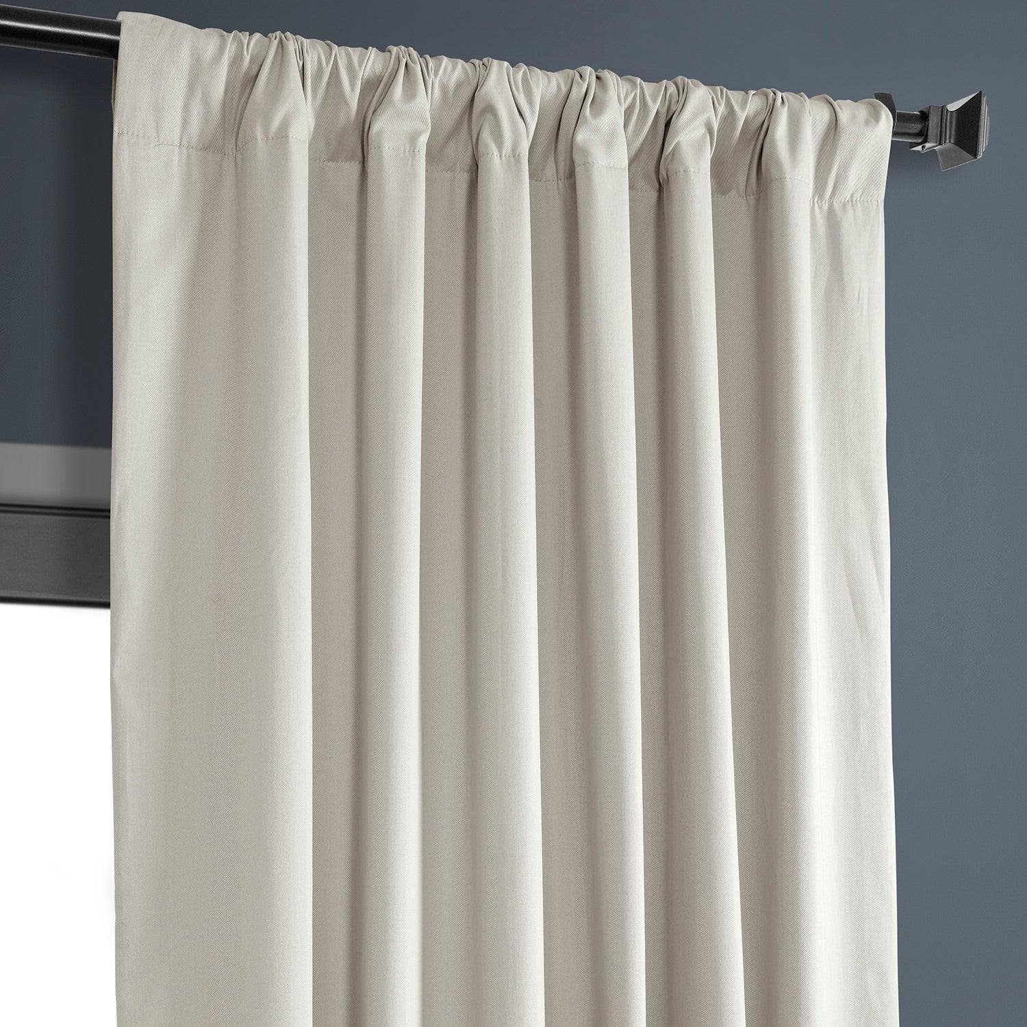 Premium Hazelwood Beige 100% Blackout Curtains for Bedroom & Living Room - Thermal Insulated Solid Cotton Hotel Drapes for Better Sleep & Energy Efficiency