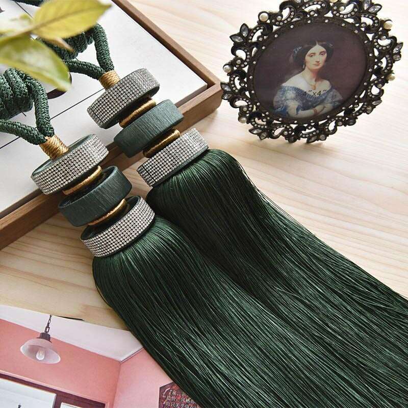 Kara Disc Brush Curtain Tieback Holder - Elegant Window Drapery Hook for Home Decor - Perfect for Living Room, Bedroom & Wedding Decorations