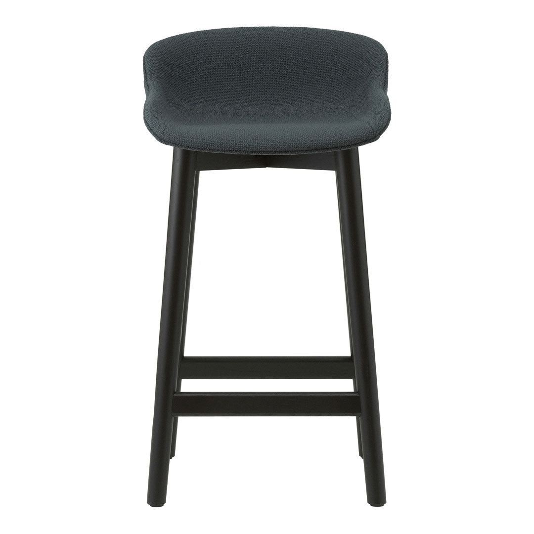 Premium Hyg Counter Stool with Full Upholstered Seat & Sturdy Wood Base - Perfect for Kitchen Islands, Breakfast Bars & Home Decor