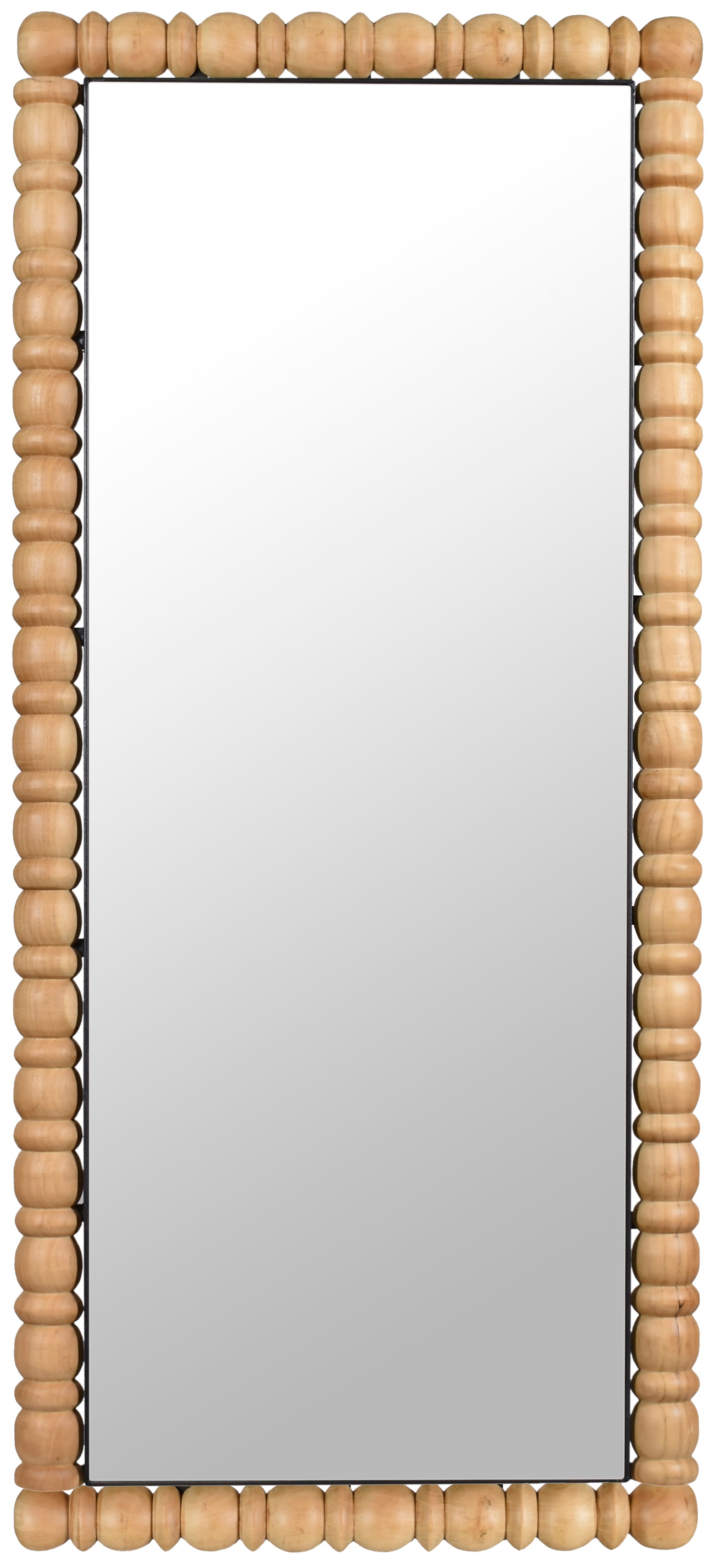 Aubrey Bleached Natural Oak Mirror - Full Length Wall Mirror for Bedroom, Living Room & Entryway - Rustic Farmhouse Decor for Home & Office