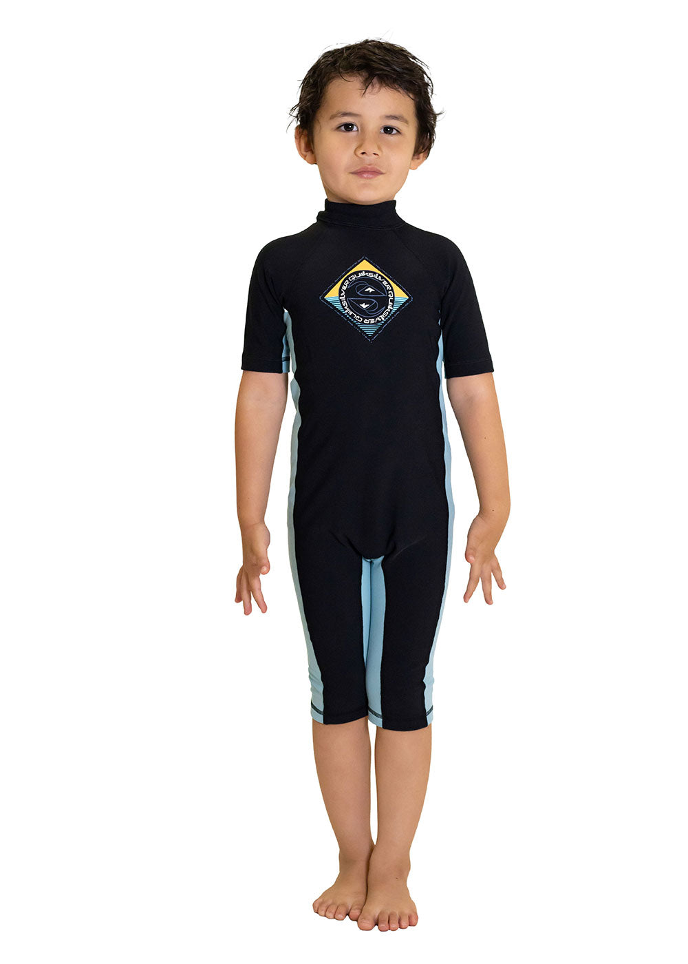 Quiksilver Toddler & Boys Short Sleeve Thermal Lycra Spring Wetsuit - Perfect for Surfing, Swimming & Beach Activities