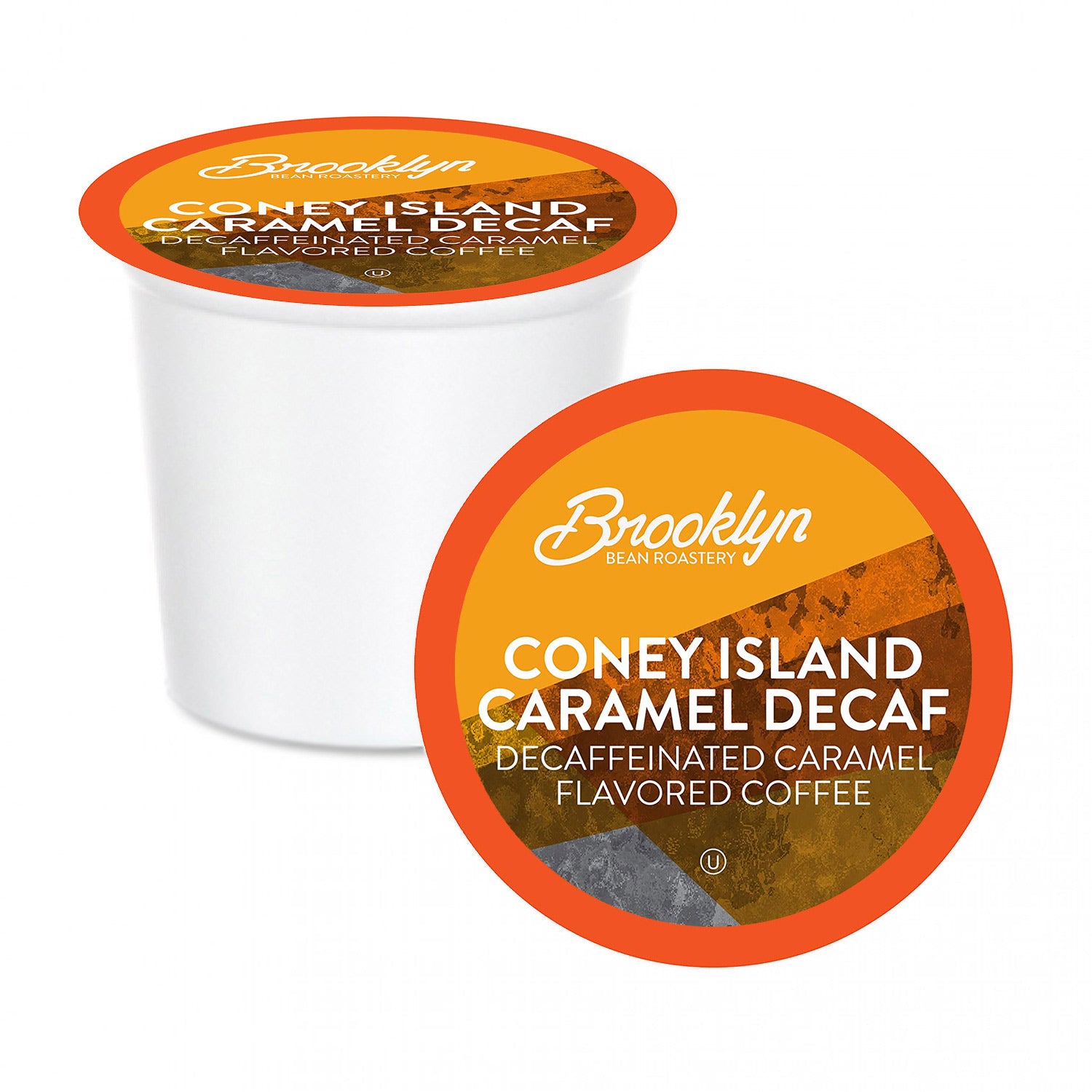 Brooklyn Beans Coney Island Caramel Decaf Single Serve Coffee Pods - 40 Count for Keurig Brewers - Perfect for Home, Office & Gifts