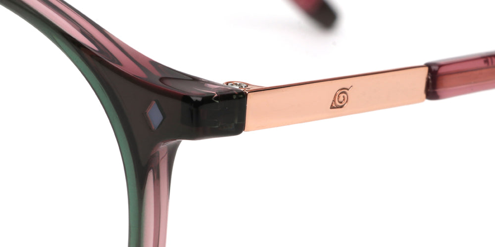 JINS x NARUTO SAKURA Model Rose Glasses - Anime Inspired Eyewear Collection for Naruto Fans | Perfect for Cosplay, Anime Conventions & Daily Fashion