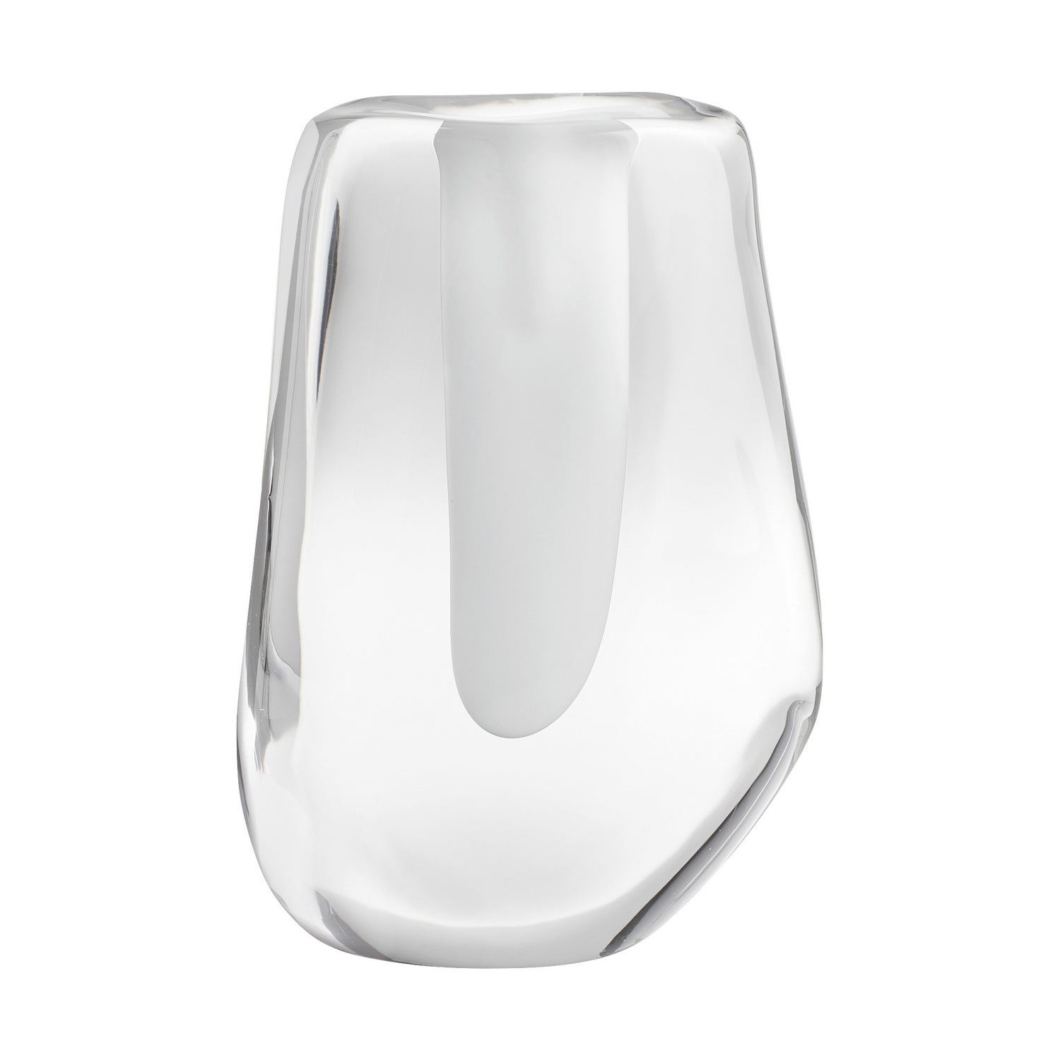 Cyan Design 11250 Inverted Opulence Vase - Short Clear Glass Decorative Vase for Home Decor, Wedding Centerpieces & Tabletop Display