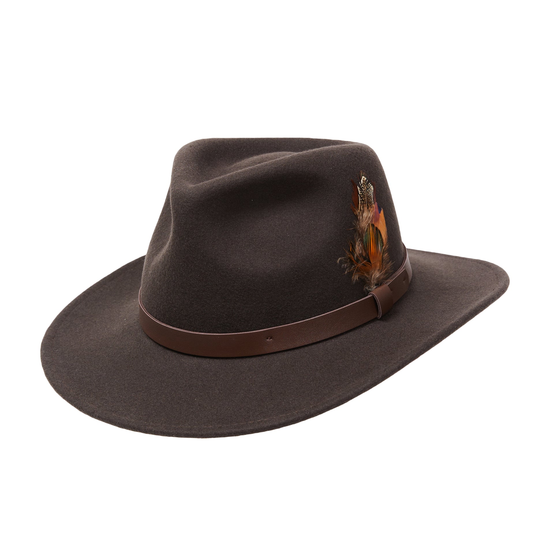 Stylish William Fedora Hat for Men - Classic Wool Felt Dress Hat with Brim - Perfect for Weddings, Parties & Formal Occasions