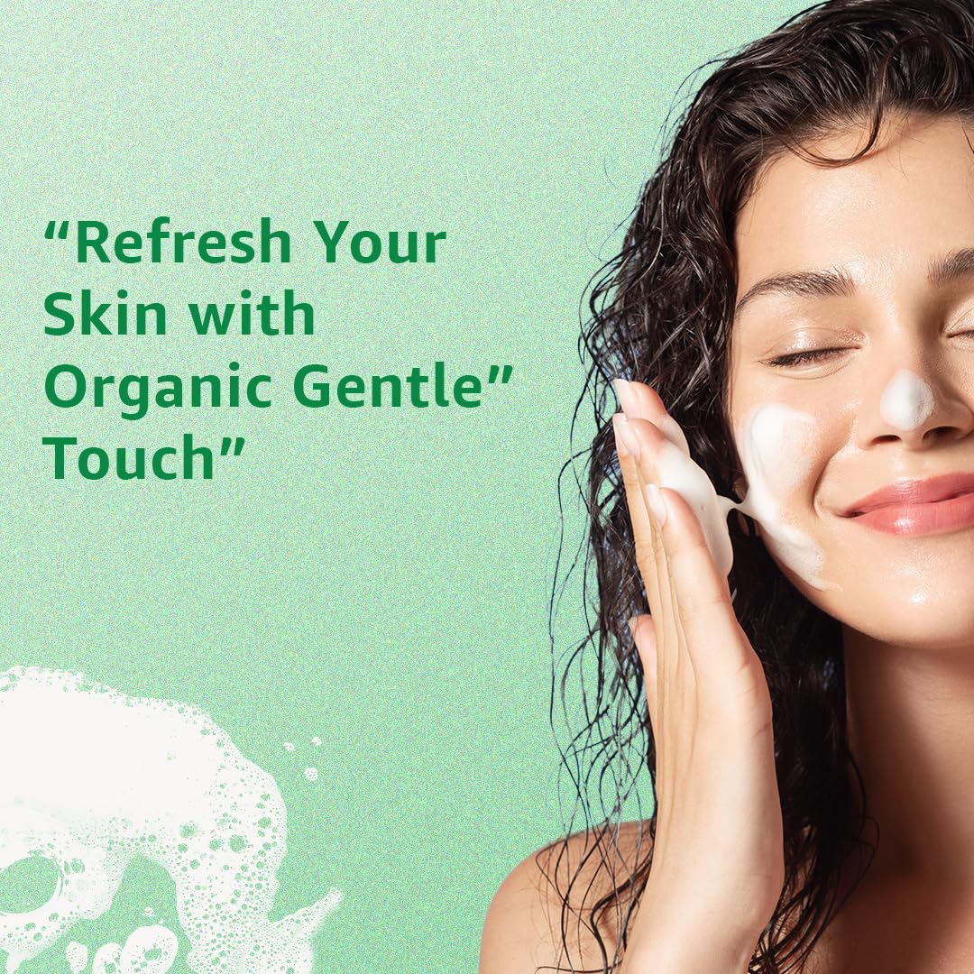 **Amsarveda Natural Face Cleansing Gel with Neem, Tulsi & Aloe Vera – Deep Cleansing, Gentle for All Skin Types, Balances & Moisturizes Skin – 150ml (5 oz) – Perfect for Daily Skincare Routine & Acne-Prone Skin**