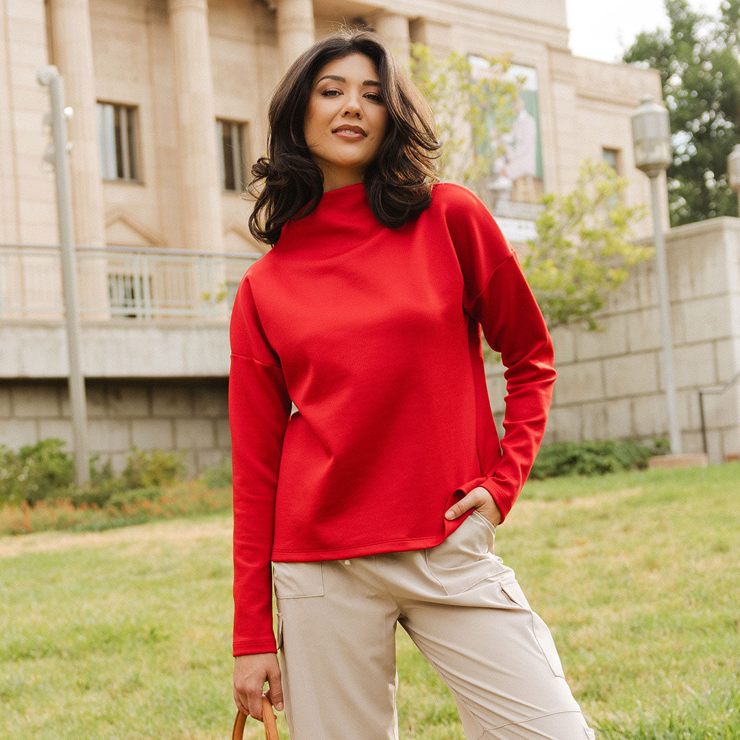 Crimson Cardiff Pullover - Stylish & Comfortable Men's Sweater for Fall & Winter | Perfect for Casual Outfits, Office Wear & Outdoor Activities