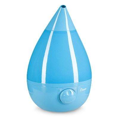 Crane Drop Cool Mist Humidifier - Ultrasonic Quiet Air Humidifier for Bedroom, Nursery & Office - Relieves Dry Air, Allergies & Congestion - Perfect for Home, Baby Room & Workspace