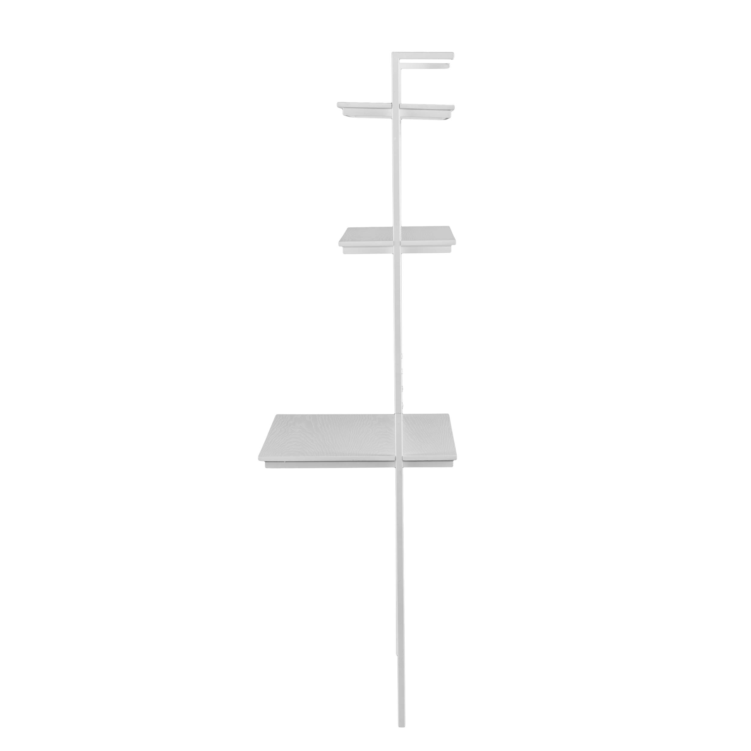 SEI Furniture Haeloen 30 Inch White Wall Mounted Desk - Space Saving Floating Desk for Small Home Office, Dorm Room & Apartment