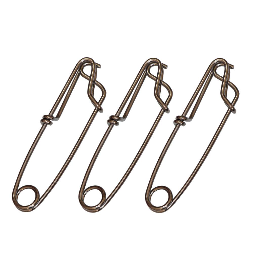 Stainless Steel Tuna Clips 5pcs - Longline Fishing Snap Clips for Floatline - 4 Sizes for Saltwater Fishing