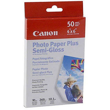 Canon Photo Paper Plus Semi-Gloss 4x6 Inch (50 Sheets) - Premium Quality for Photo Printing, Scrapbooking & Craft Projects