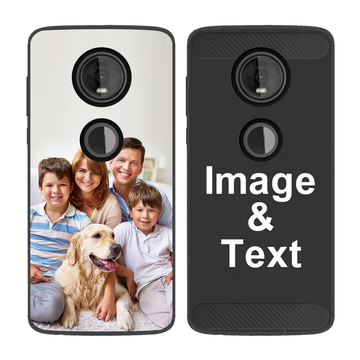 Customized Photo Case for Moto Z4 - Personalized Picture Shockproof Silicone Phone Cover - Soft Candy Design Protective Case - Perfect Christmas Birthday Thanksgiving Gift - Ideal for Travel, Work & Everyday Use