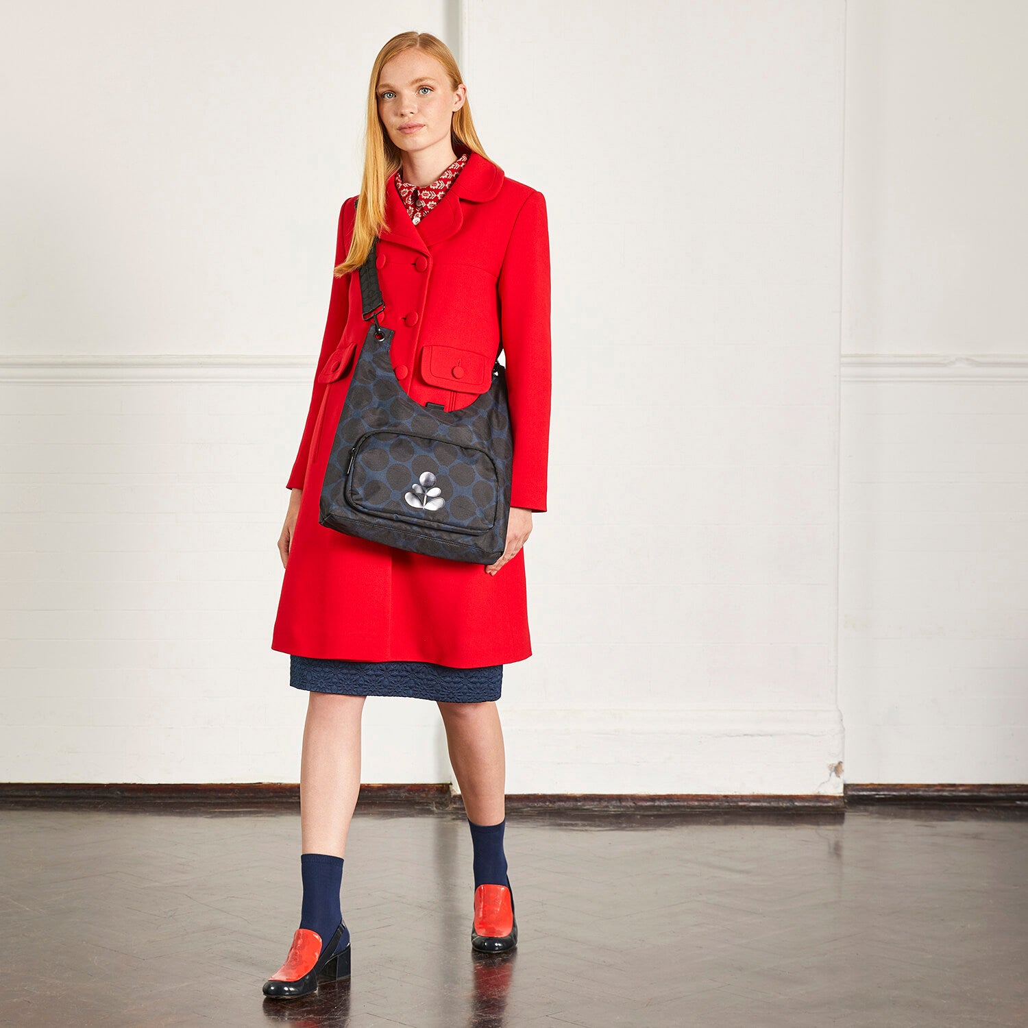 Stylish Midi Crossbody Bag in Clover Indigo - Perfect for Everyday Use, Travel & Shopping