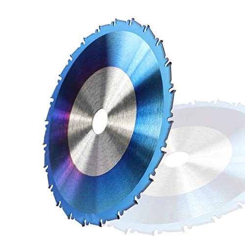GTBL 210mm TCT Saw Blade with Nano Coating - Carbide Circular Cutting Disc for Woodworking (210x25.4mm, Blue) - Perfect for Table Saws, Miter Saws & Wood Cutting Projects