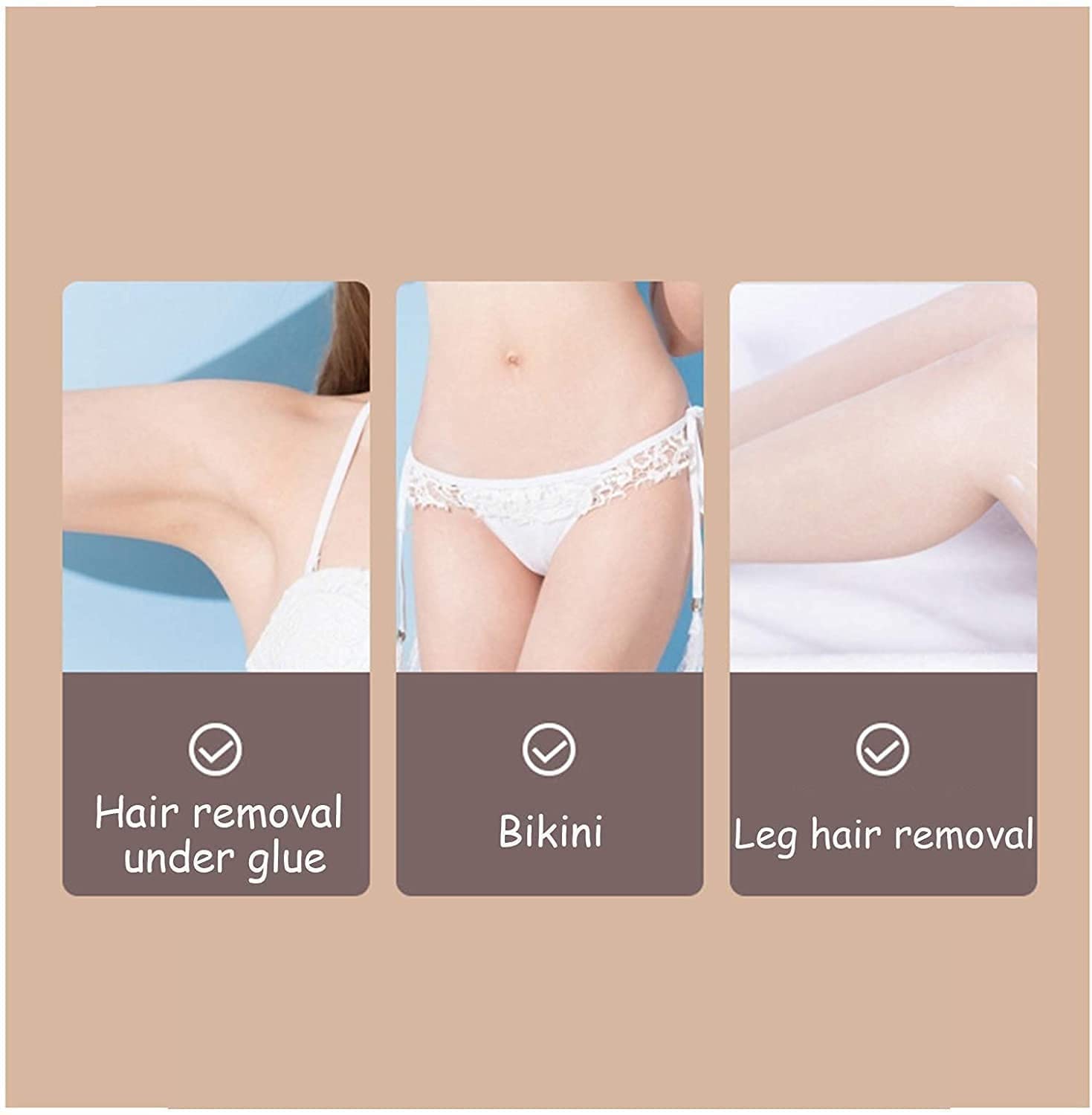 Professional Waxing Kit for Women & Men - Wax Warmer for Hair Removal at Home - Bikini, Facial, Legs, Eyebrow Waxing - Perfect for Salon-Quality Smooth Skin