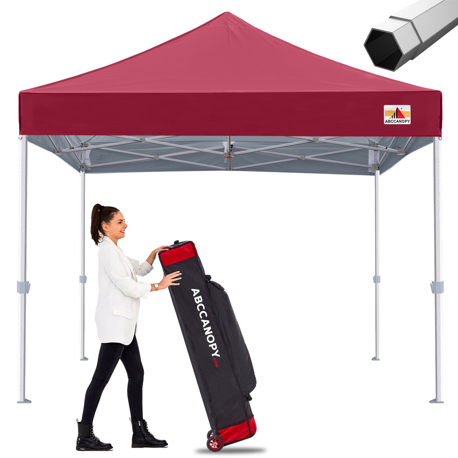 ABCCANOPY S2 Premium Heavy Duty 8x8/10x10/10x15/10x20 Pop Up Canopy Tent - Waterproof & UV Protection Instant Shelter for Outdoor Events, Parties, Camping, and Beach Use