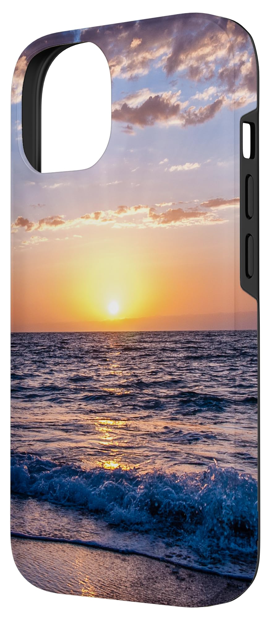 iPhone 14 Case with Tropical Beach Sunset & Sunrise Design - Perfect for Vacation, Travel & Summer Vibes