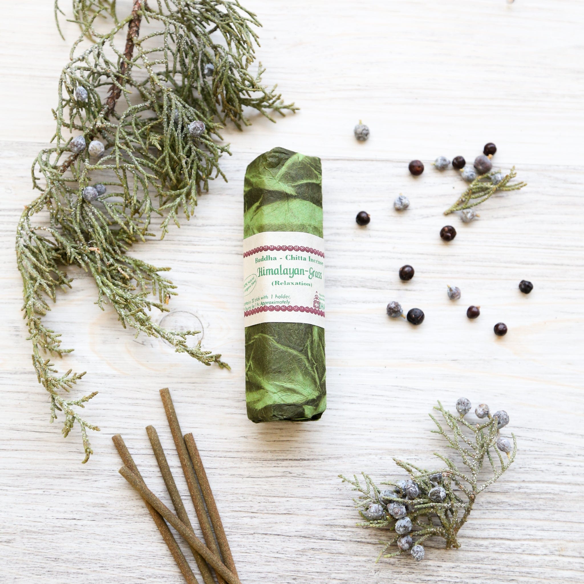 Himalayan Grass Relaxation Incense - Natural Aromatherapy for Stress Relief & Meditation | Perfect for Yoga, Spa & Home Relaxation