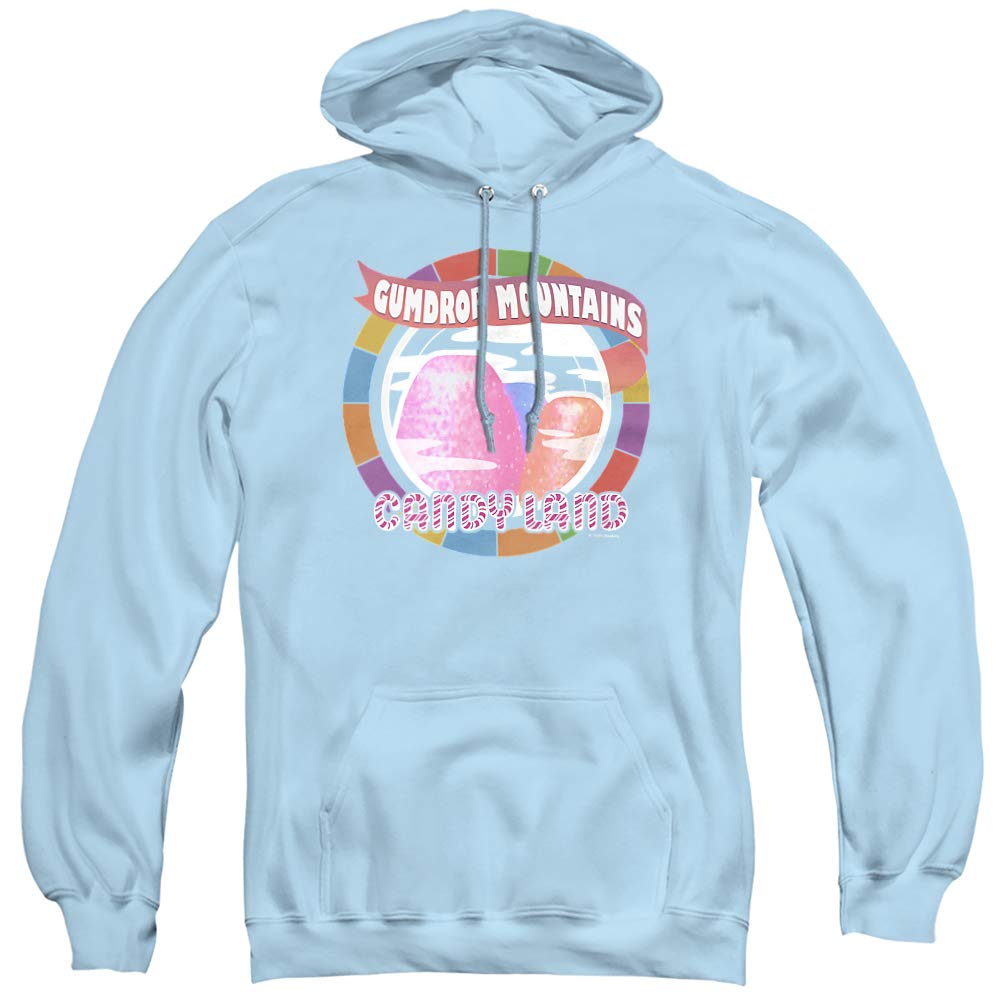 Trevco Candy Land Gumdrop Mountains Unisex Adult Pullover Hoodie - Soft & Comfortable Sweatshirt for Men & Women - Perfect for Casual Wear, Gaming, and Cosplay