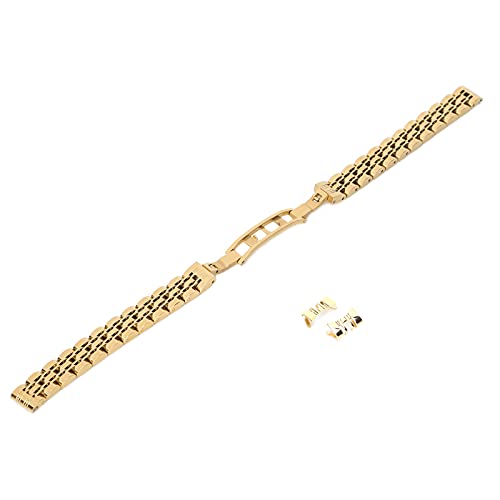 10mm Gold Watch Band Replacement - Durable & Portable Watch Accessory for Watch Repair Shops & Makers | Perfect for Rolex, Omega & Smartwatch Repair
