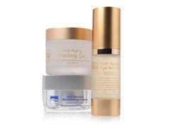 Dead Sea Spa Anti-Wrinkle Eye Serum & Moisturizing Cream Set - Anti-Aging Treatment for Dark Circles & Fine Lines | Perfect for Night Routine & Travel Skincare