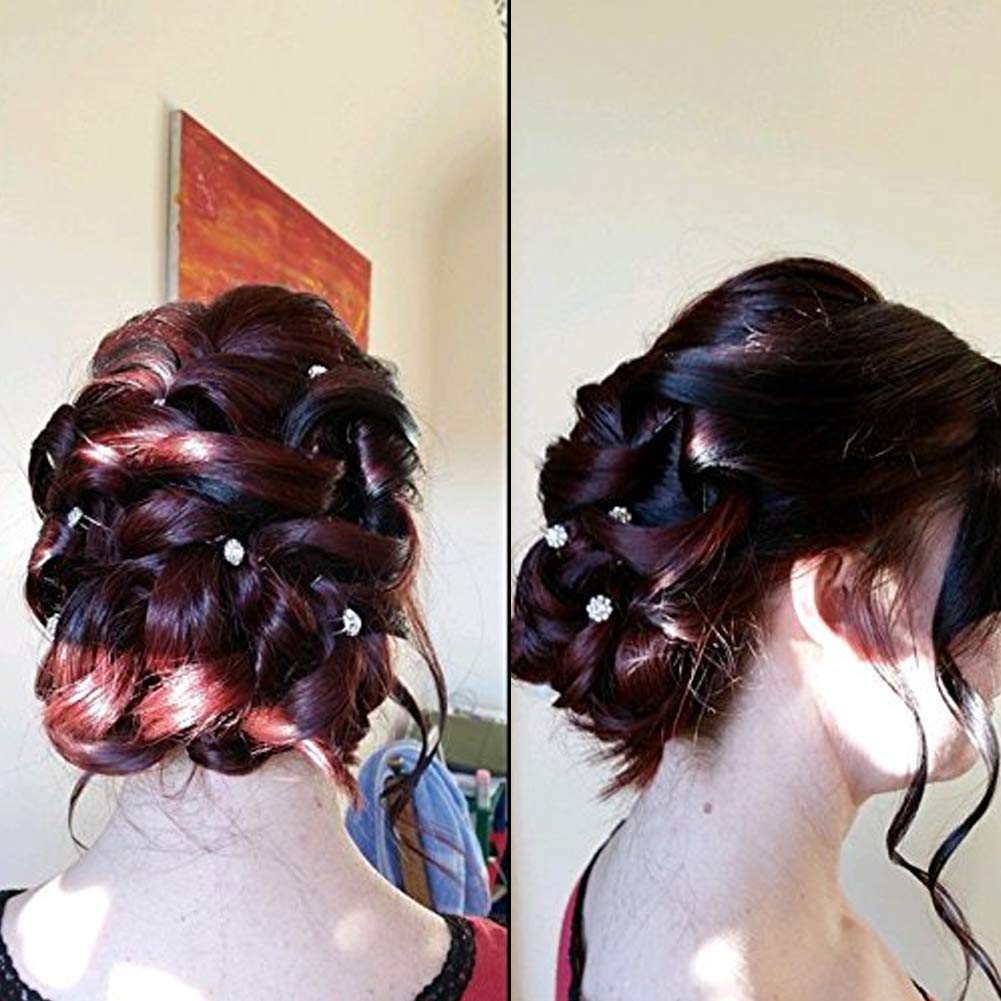 20 Pcs Crystal Bridal Hair Pins - Wedding Hair Jewelry for Bride
