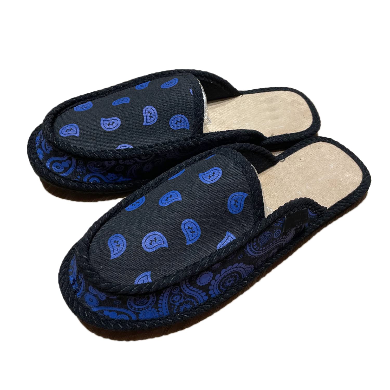 AIRNINE Men's Bandana House Slippers - Soft Indoor/Outdoor Slides for Home, Lounge & Backyard Comfort (Machine Washable)