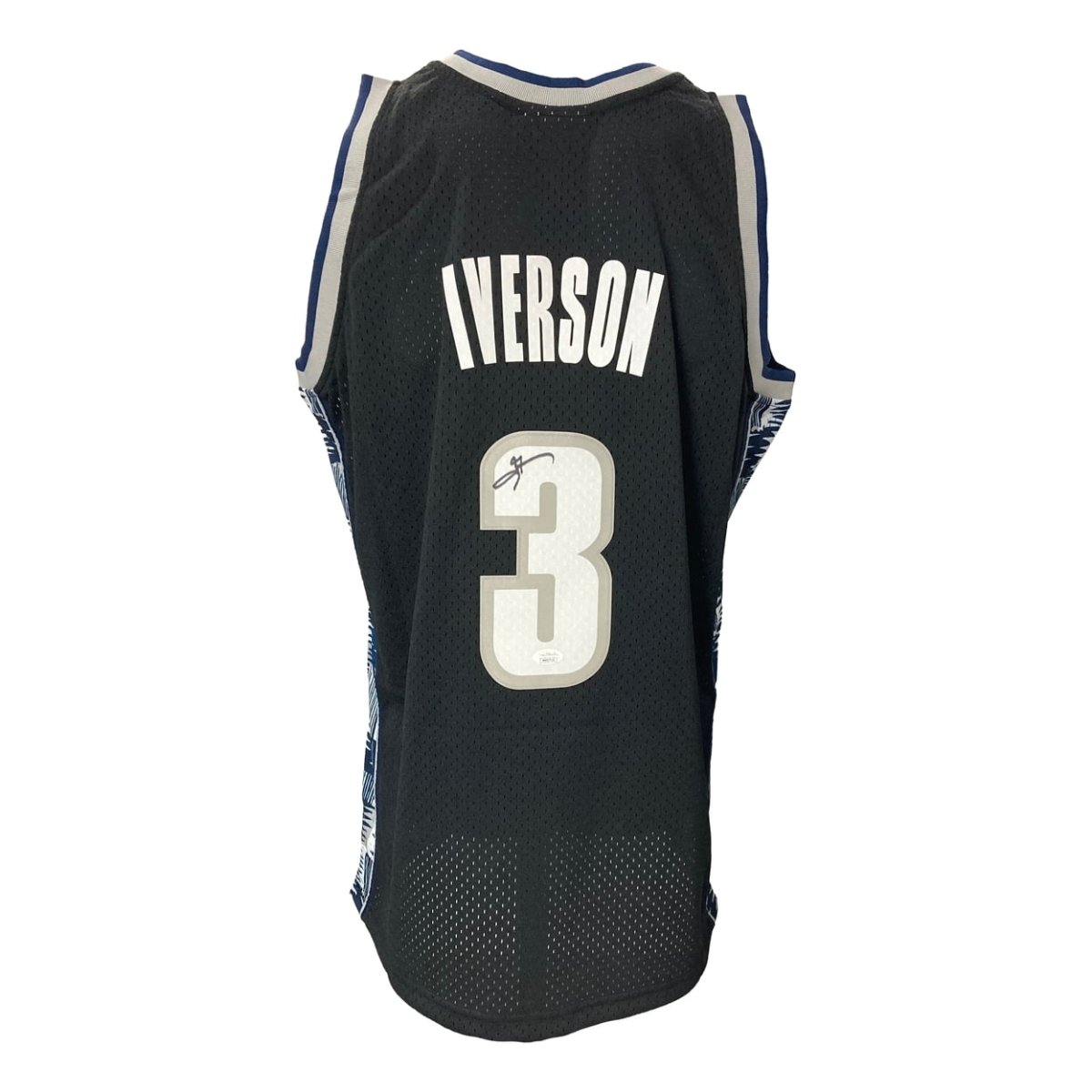 Authentic Allen Iverson Signed 1995-96 Georgetown Hoyas M&N College Vault Jersey with JSA ITP COA - Perfect for NBA Memorabilia Collectors & Basketball Fans Display