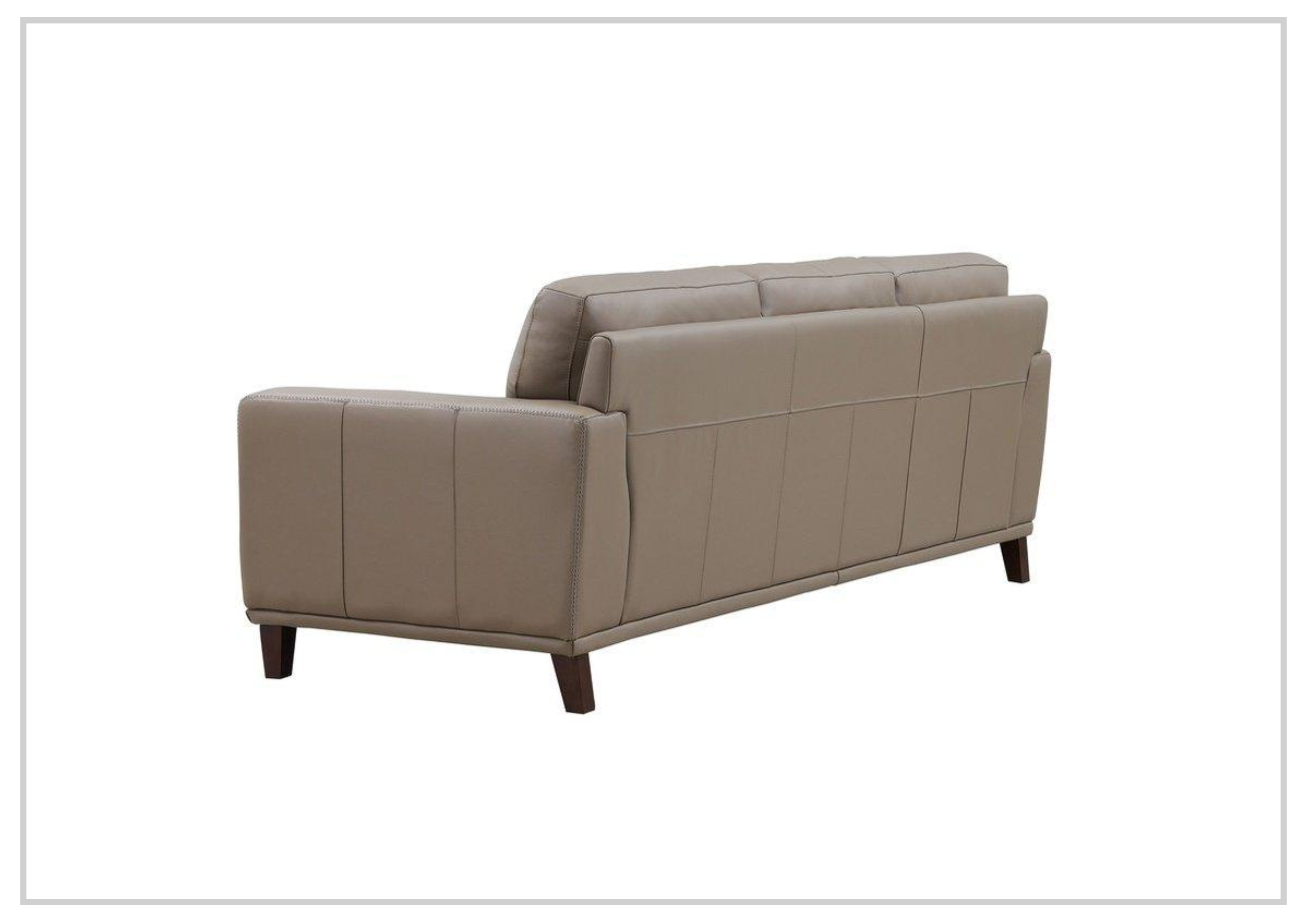 Hydeline Soma 3-Seater Sofa - Genuine Top Grain Brown Leather Couch for Living Room, Lounge & Office - Comfortable Modern Furniture for Home Decor