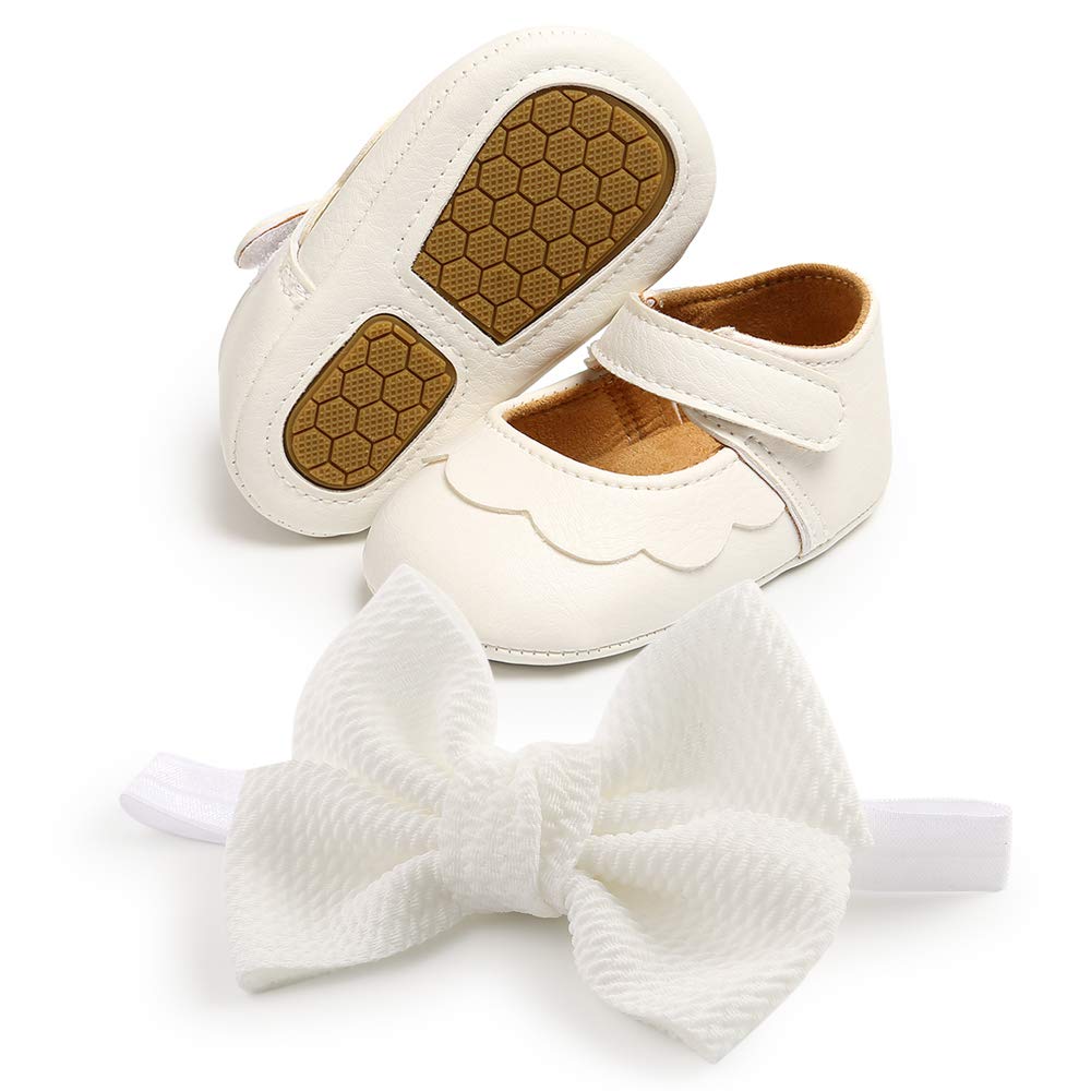 Premium Baby Girl Shoes for Infants & Toddlers - Soft Sole Mary Jane Princess Walking Shoes for Prewalkers & First Steps - Perfect for Weddings, Parties & Special Occasions