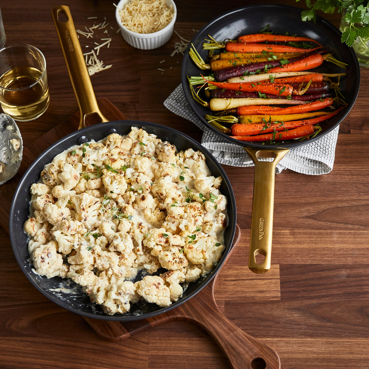 Premium Ceramic Nonstick 10 & 12 Inch Fry Pan Set - Black | Healthy Cooking, Oven & Dishwasher Safe | Perfect for Frying, Sautéing & Baking
