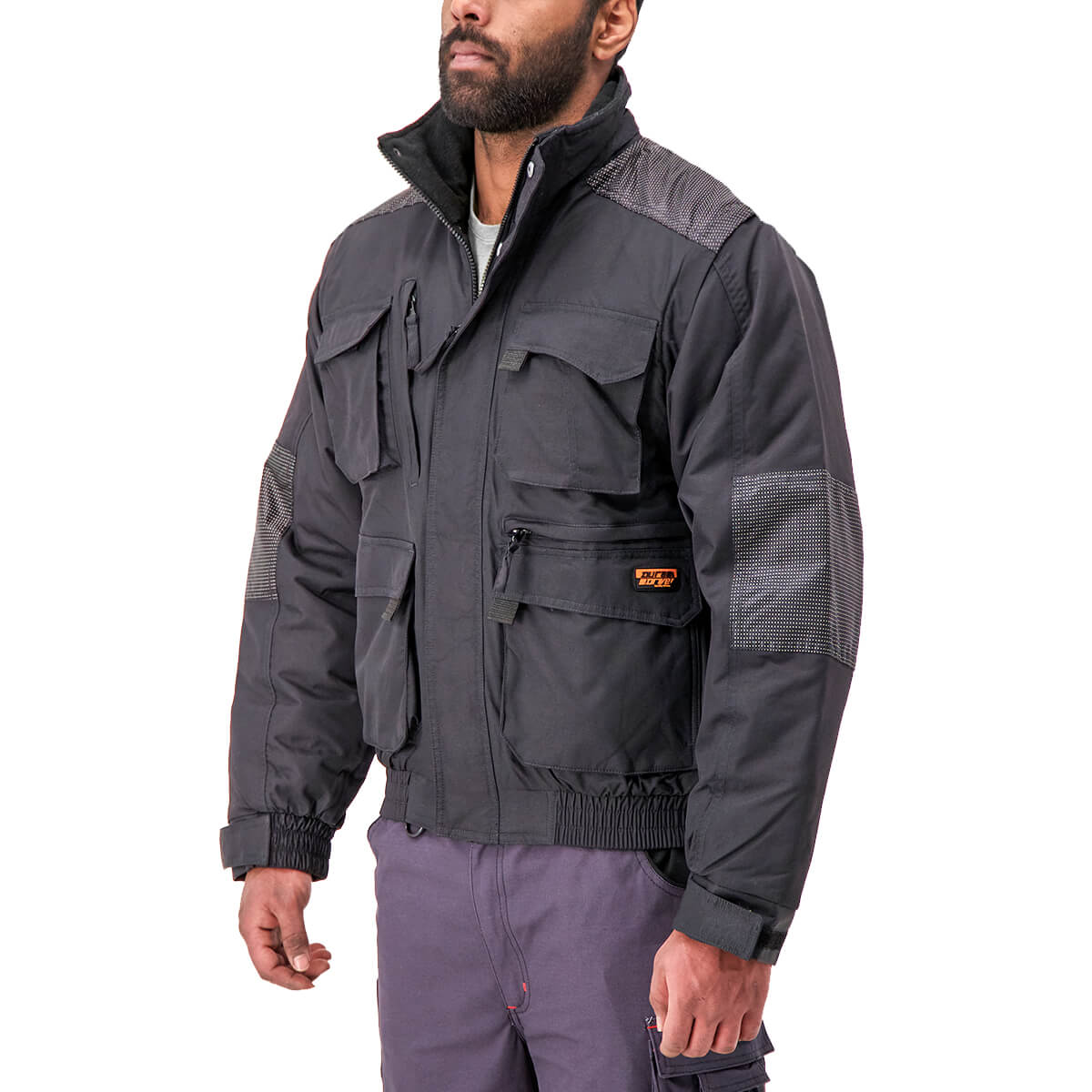 DuraDrive Eisenhower Jacket - Men's Vintage Military Style Bomber Jacket with Warm Fleece Lining | Perfect for Outdoor Adventures, Casual Wear & Cold Weather Fashion