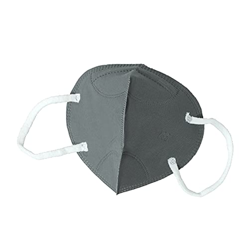 CareDone N95 Face Mask 5-Layer Reusable & Washable - CE/ISO Certified (20-Pack, Grey) - Protection for Home, Work & Travel