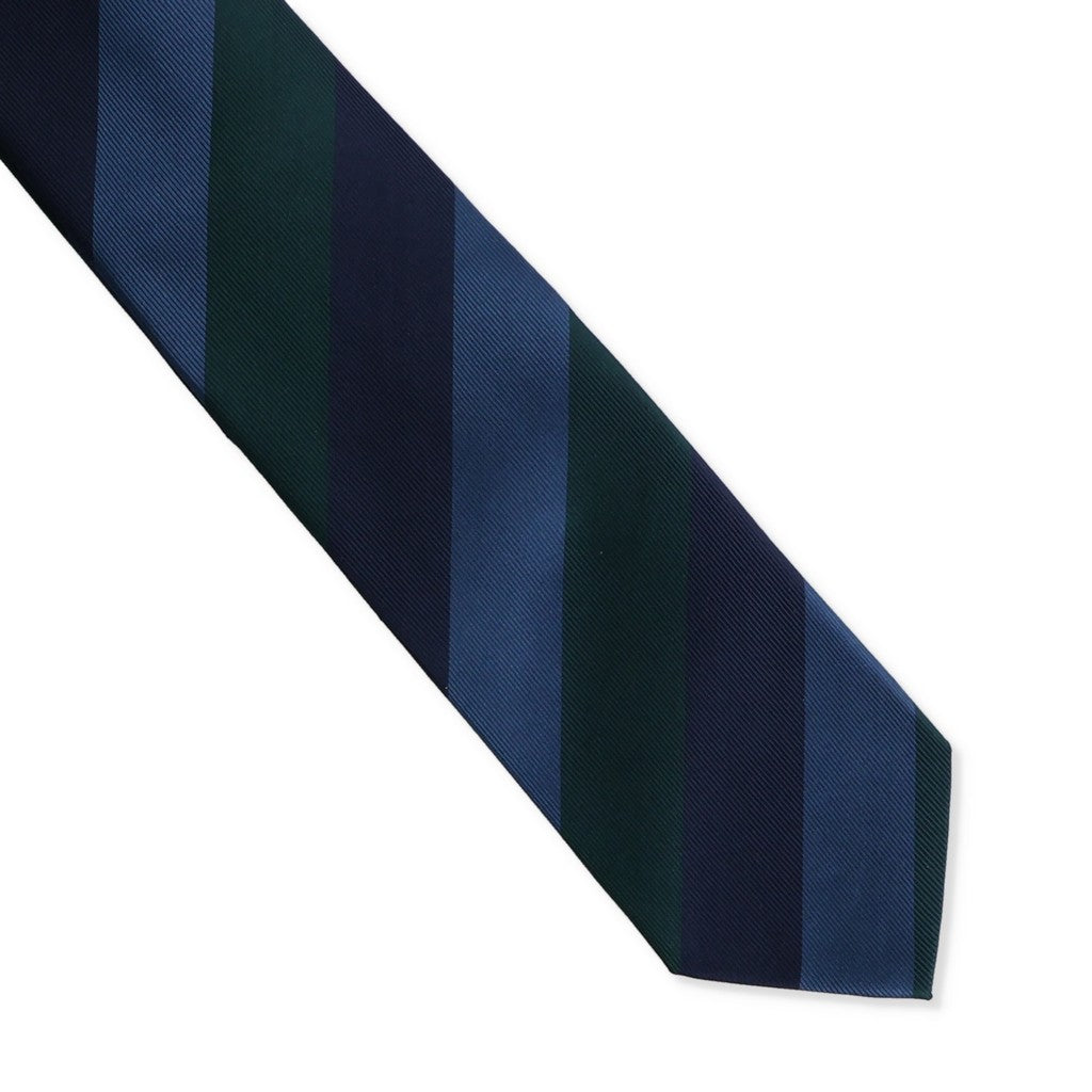 HENRY SARTORIAL X CANTINI Blue Multi Stripe Silk Tie for Men - Elegant Formal Necktie for Business, Weddings & Special Occasions