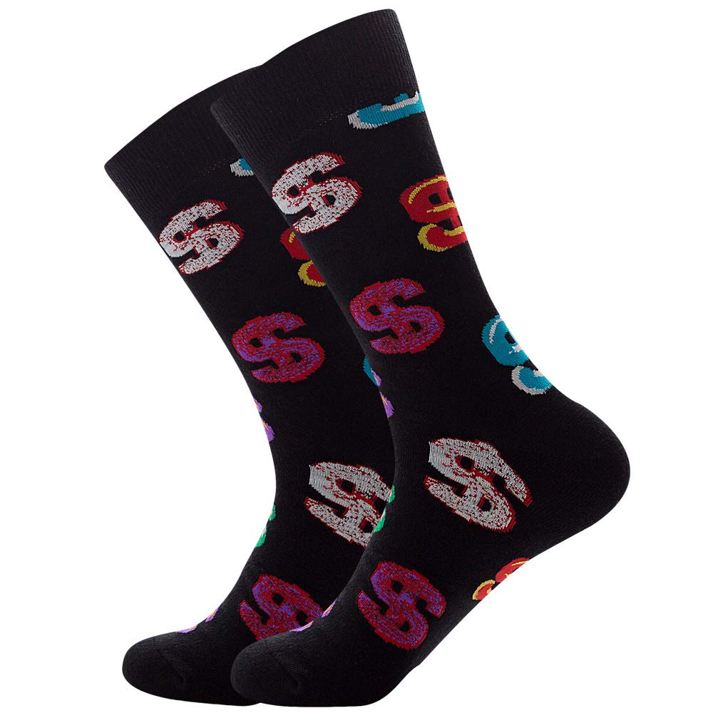 Funny Men's Socks 10 Pack - Colorful Cotton Novelty Dress Socks for Couples with Fashion Patterns | Perfect for Gifts, Streetwear, and Casual Outfits