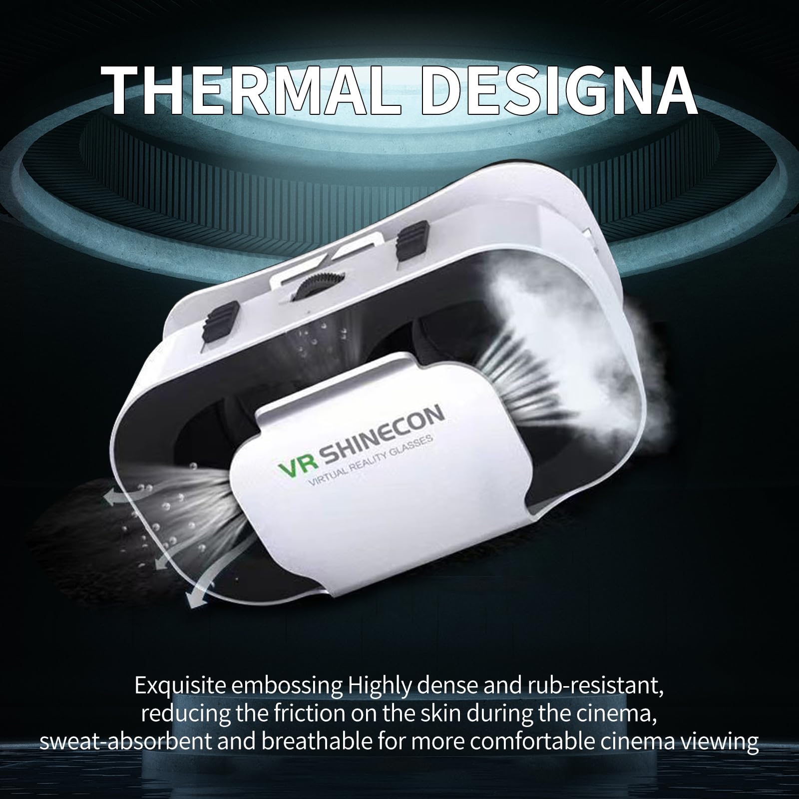 Premium VR Headset for iPhone & Android - 3D Virtual Reality Glasses Compatible with 4.7-6.5 inch Smartphones | Includes Wireless Controller | Perfect for Mobile Gaming, 360° Videos & Immersive Movie Watching | Ideal for Home Entertainment, Travel & VR Experiences