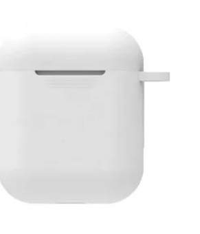 AirPods 1 & 2 Silicone Case - White for Gym & Travel