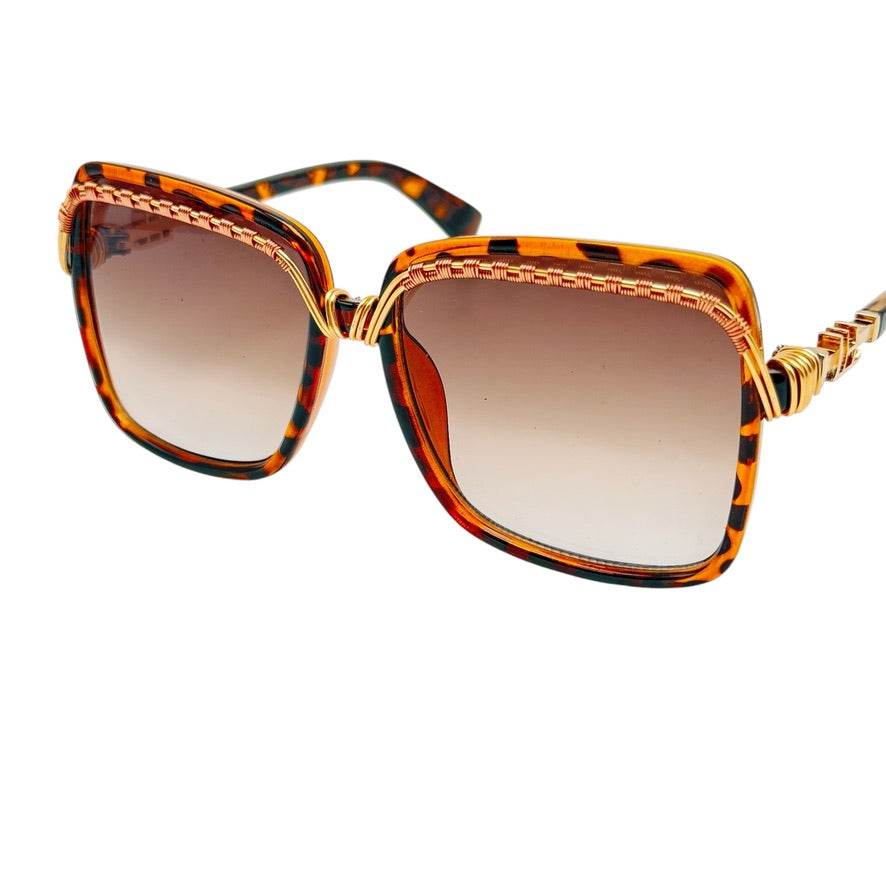 Premium Tortoise Shell Bold Pattern Sunglasses - UV Protection & Polarized Lenses for Men & Women - Perfect for Driving, Beach, and Outdoor Activities