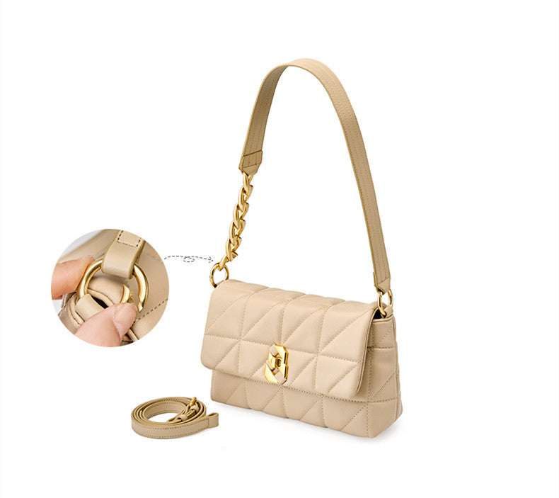 Trendy Quilted Handbag for Women - Fashionable & Durable Crossbody Purse for Work, Travel & Everyday Use