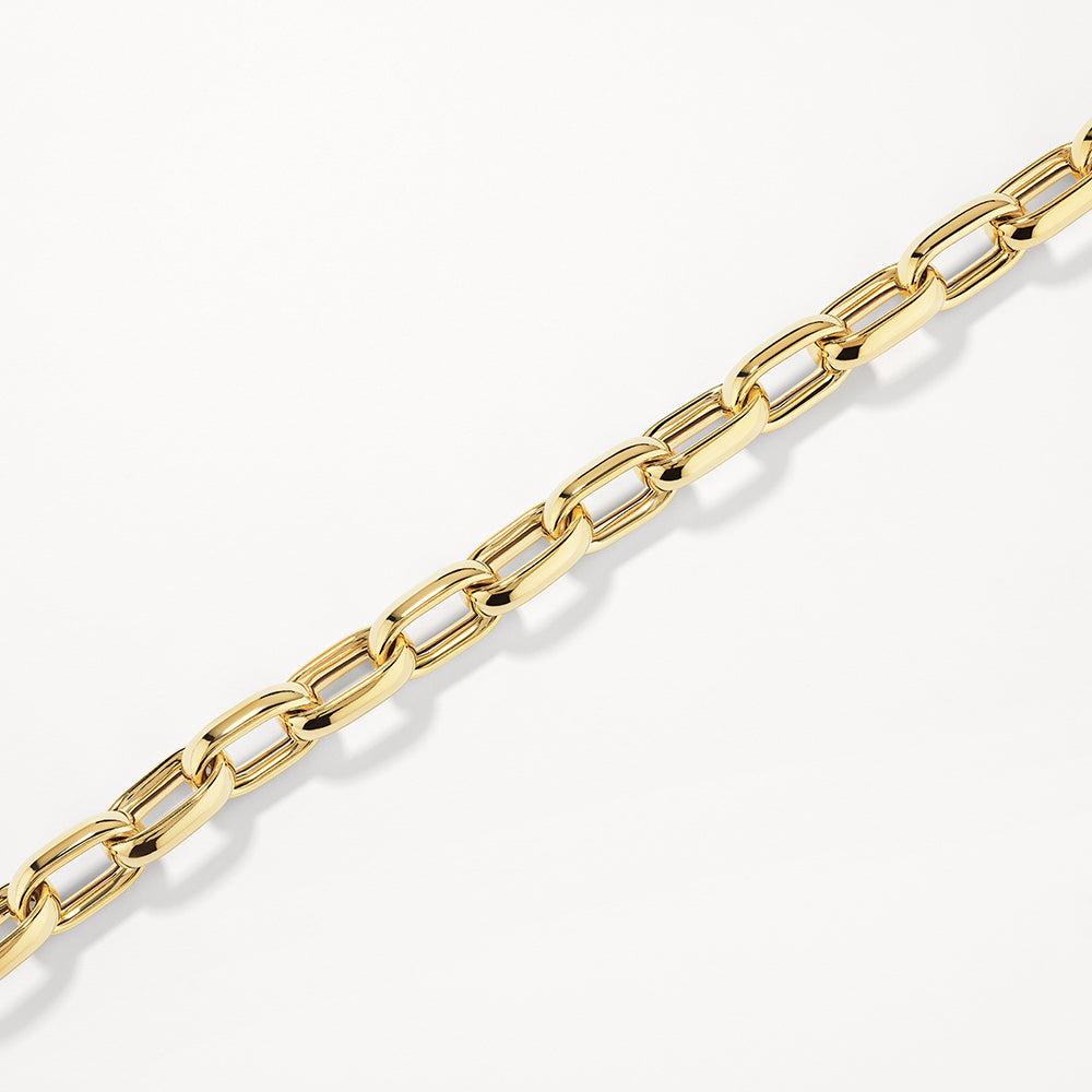Gold Maxi Paperclip Chain Bracelet - Trendy Layering Jewelry for Women, Perfect for Everyday Wear & Stacking with Other Bracelets
