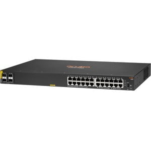 Aruba 6000 24-Port Gigabit PoE+ Managed Switch | 24G Class4 | 4SFP | 370W PoE Budget | Layer 3 Support | 10/100/1000Base-T | 1U Rackmount - Ideal for Office Networks, Data Centers & Enterprise IT Infrastructure