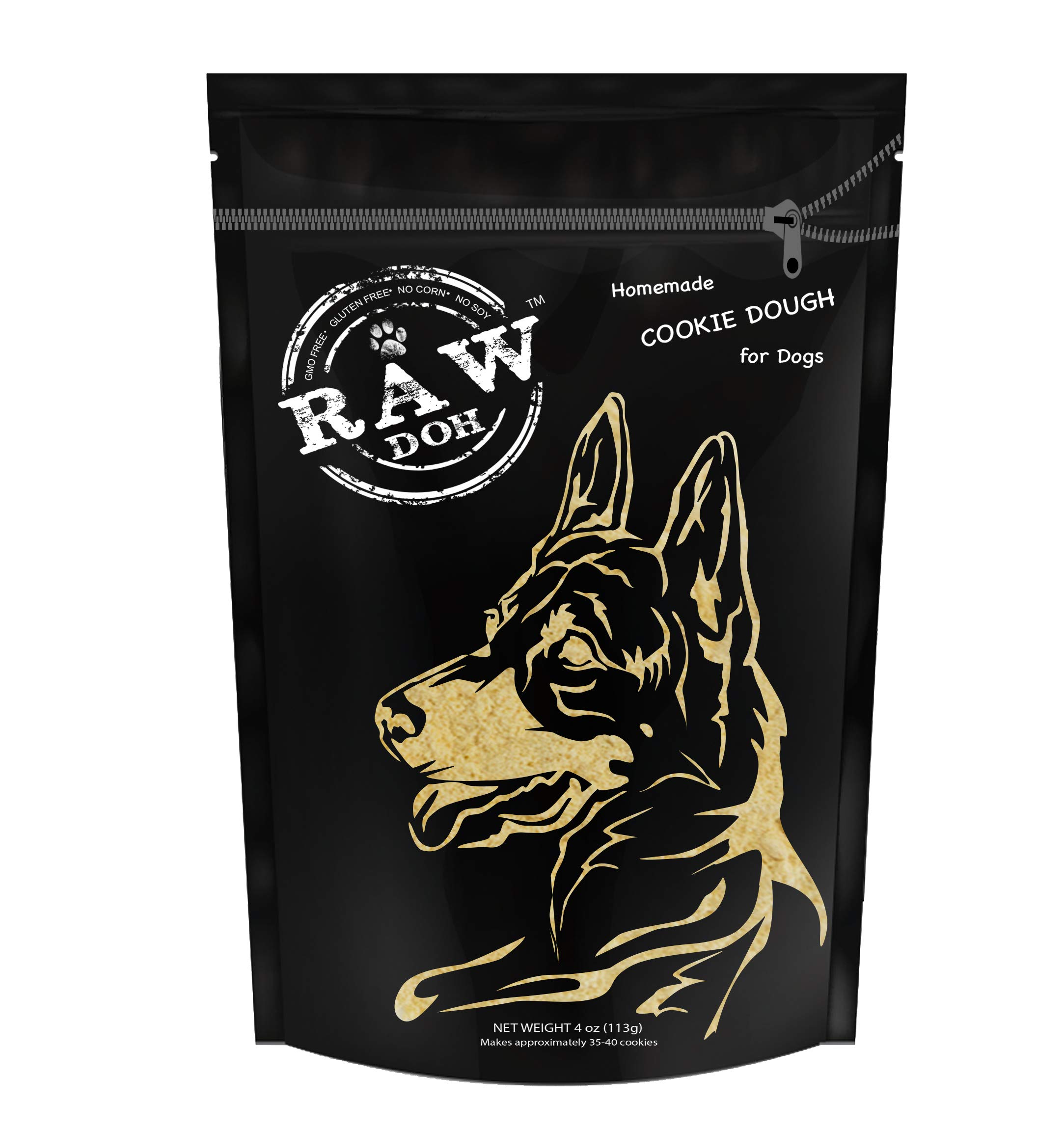 Raw Doh - Non-Bake Homemade Cookie Dough for Dogs | Safe & Healthy Dog Treats | Perfect for Training, Rewards & Special Occasions