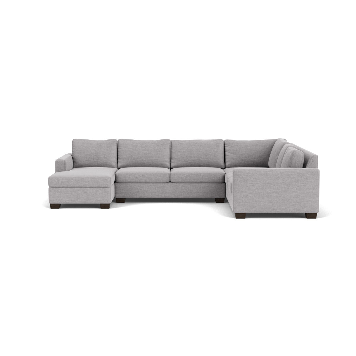 Track 141 Corner Sectional Sofa with Full Sleeper & Left Chaise - Modern L-Shaped Couch for Small Spaces, Living Room, Apartment & Home Theater Comfort