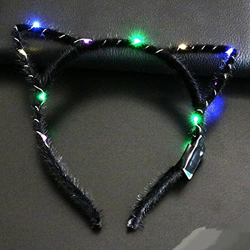 10 PCS LED Flashing Glow Headbands for Women & Girls - Blinking Light Up Hair Accessories for Concerts, Parties, Halloween, Christmas, Weddings - Perfect for Raves, Festivals, Night Events and Costume Parties
