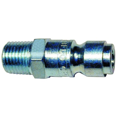 Amflo CP7 1/4 Inch Industrial Air Coupler Plug - Heavy Duty Quick Connect Fitting for Air Compressors, Pneumatic Tools & Tire Inflators - Workshop, Garage & Construction Site Use