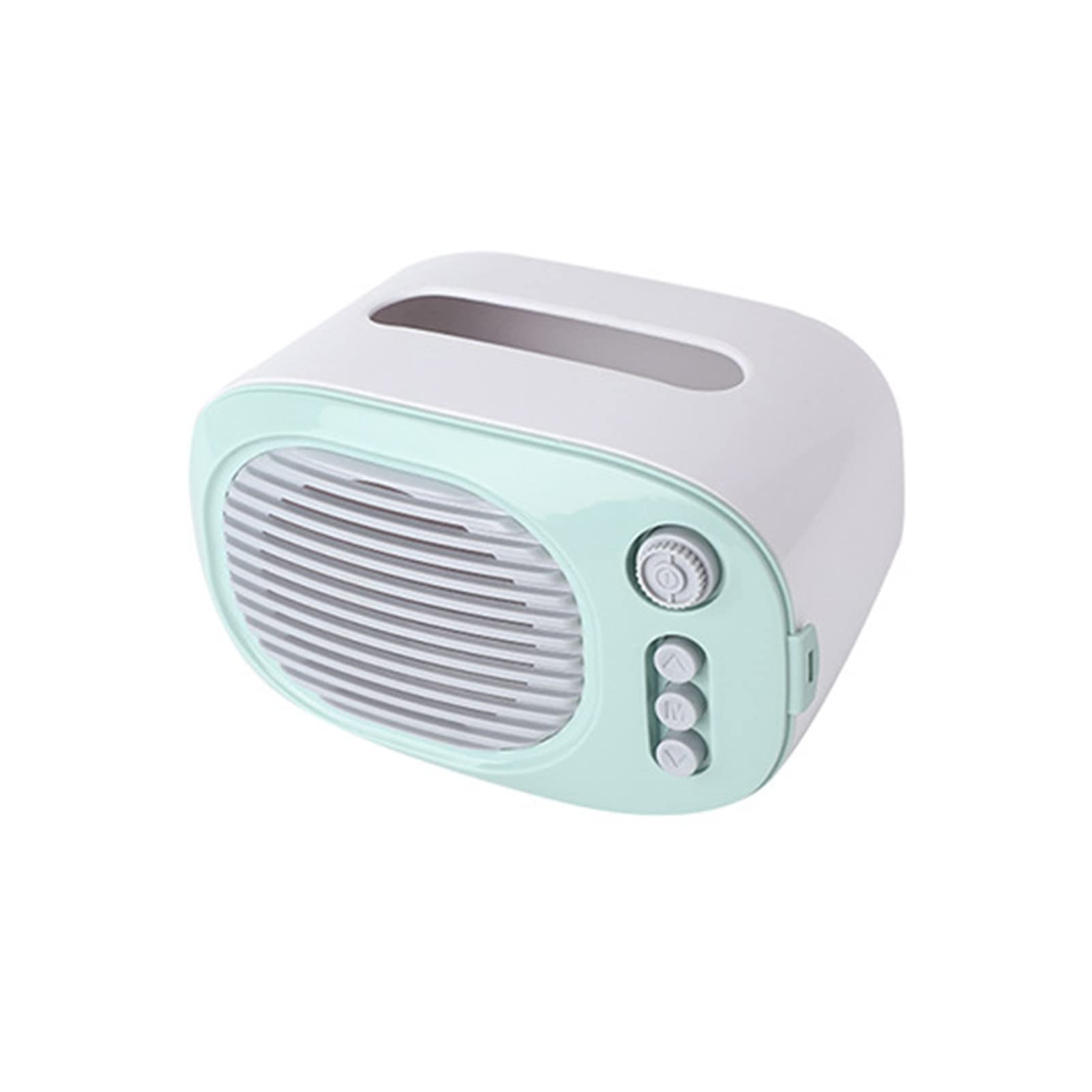 Vintage Mini Radio-Shaped Tissue Box Holder - IKAXIYO Retro Home Decor for Desktop, Bedroom & Office | Creative Storage Solution for Tissues & Small Items